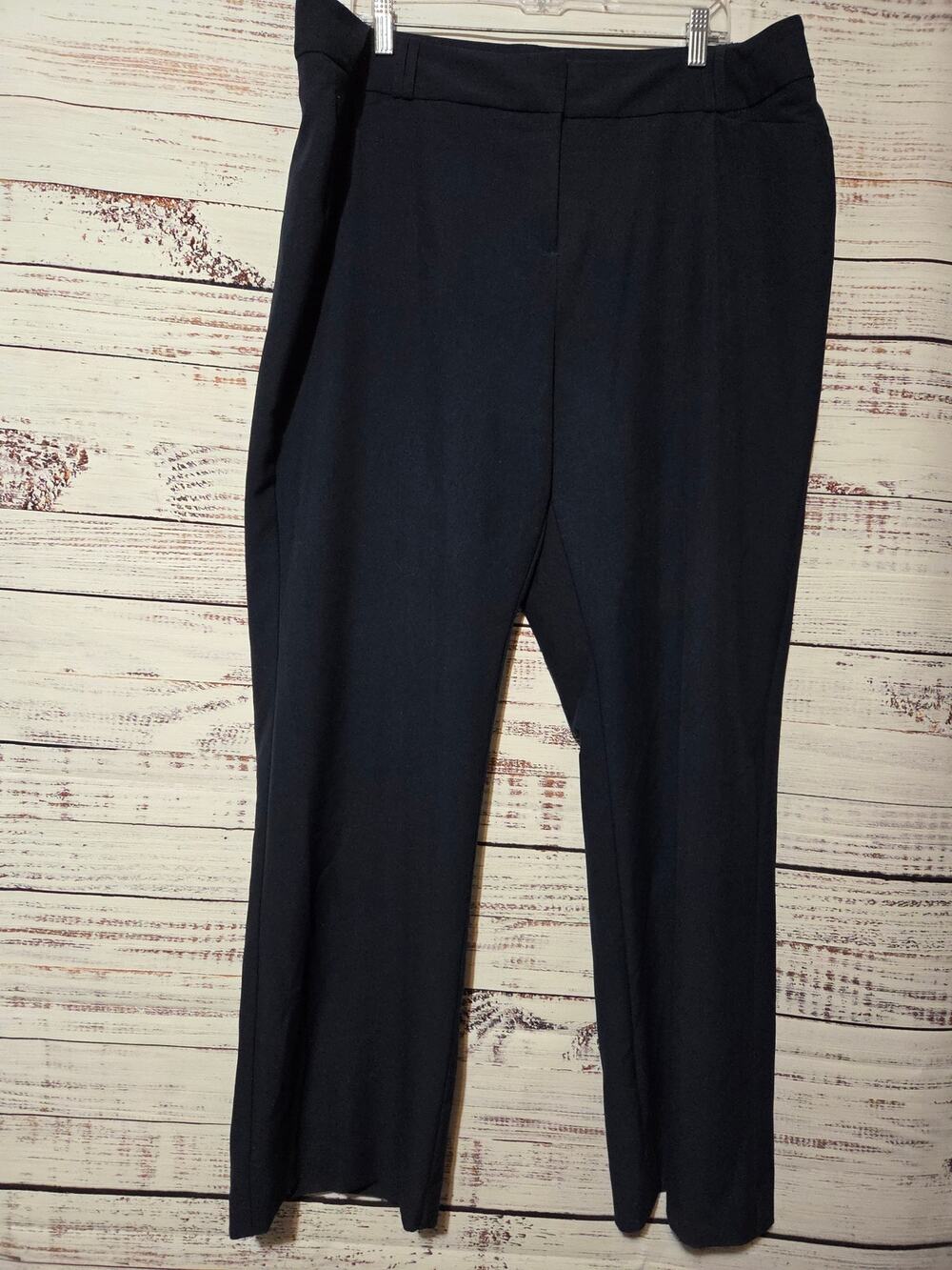 Alfani Pants Ladies 18 Navy Straight Leg